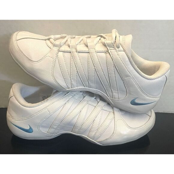 Nike Womens Musique 4 Sz 8 White Leather Dancing Shoes Lace Up Low Top Sneakers - Picture 11 of 11